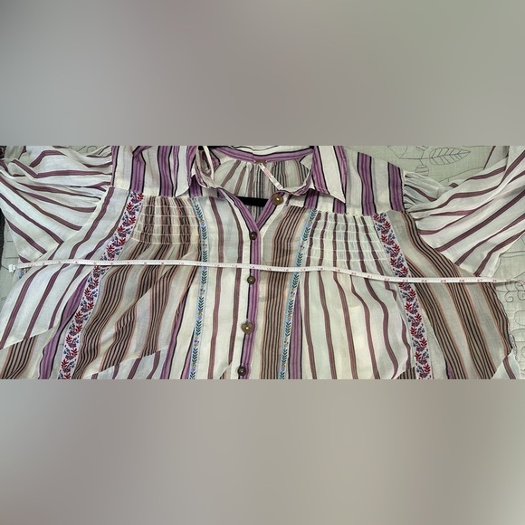 NWT Free People Sweet Dreams Maxi Dress XS/S Tea Combo Striped - Picture 14 of 15